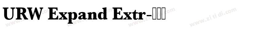 URW Expand Extr字体转换
